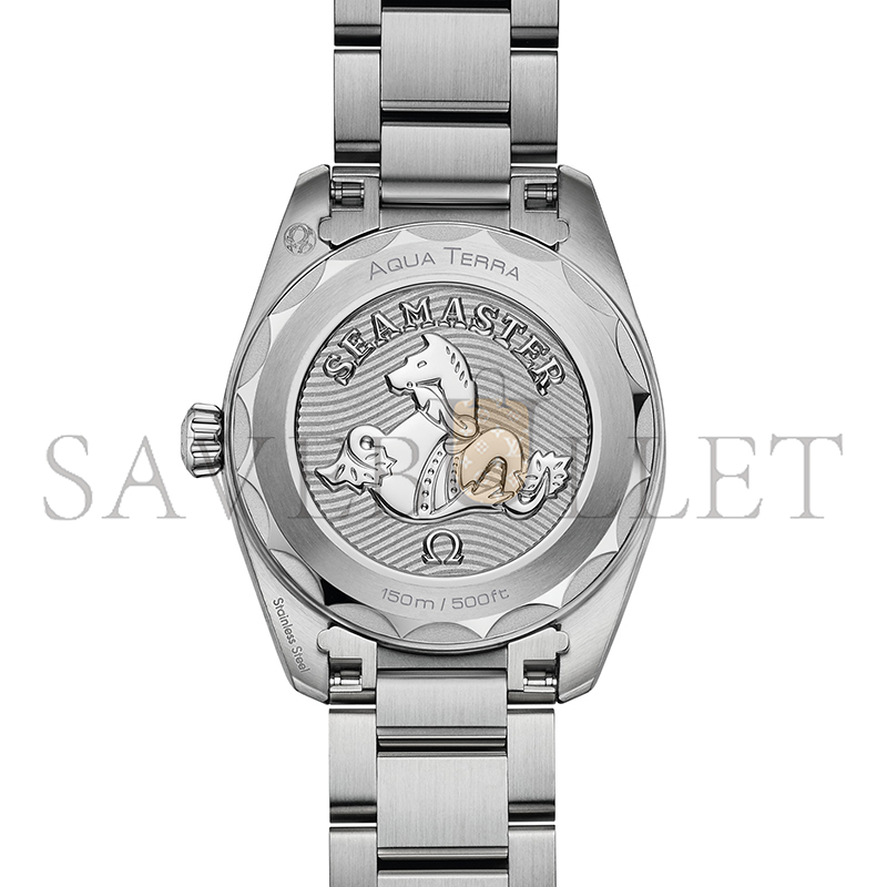 0me*ga seamaster aqua terra 150m 28mm, steel on steel 220.10.28.60.55.001